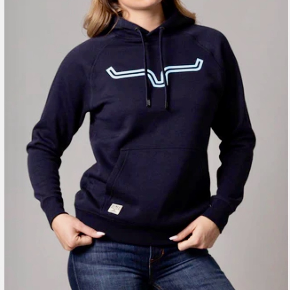 Kimes Ranch women’s outlier navy Hoodie SIZE X-LARGE